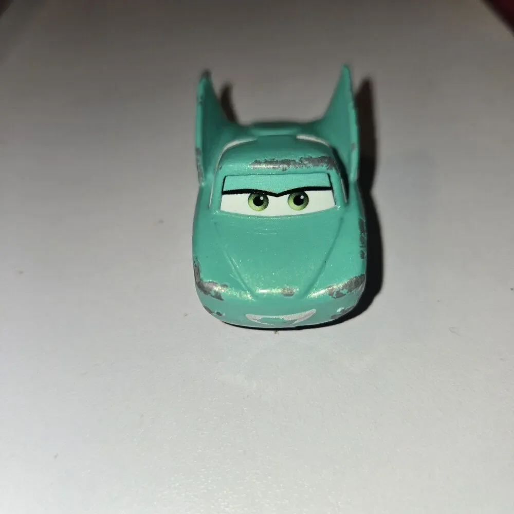 Disney Pixar Cars Flo Mini Racers Teal Diecast Radiator Springs Mattel